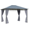 3.6 x 3(m) Hardtop Gazebo for Garden Party w/ Polycarbonate Curtains Outsunny