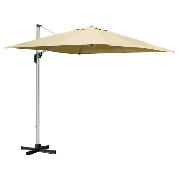 (m) Cantilever Roma Parasol w/ Crank & Tilt, �Rotating, Beige