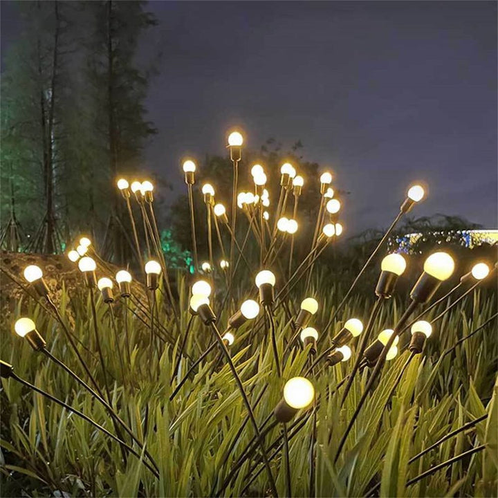 Outdoor Solar LED Firefly Swaying Lawn Light Waterproof Garden Landscape Lamp