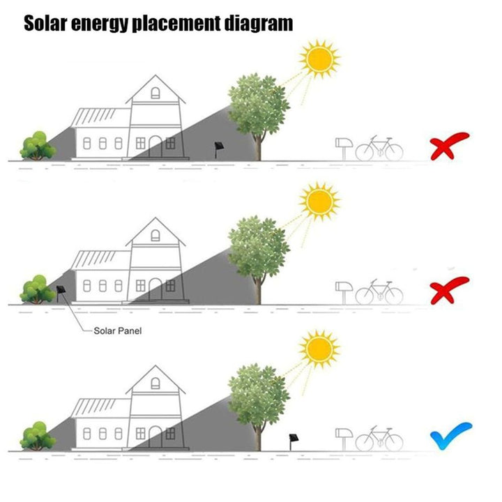 Outdoor Solar LED Firefly Swaying Lawn Light Waterproof Garden Landscape Lamp