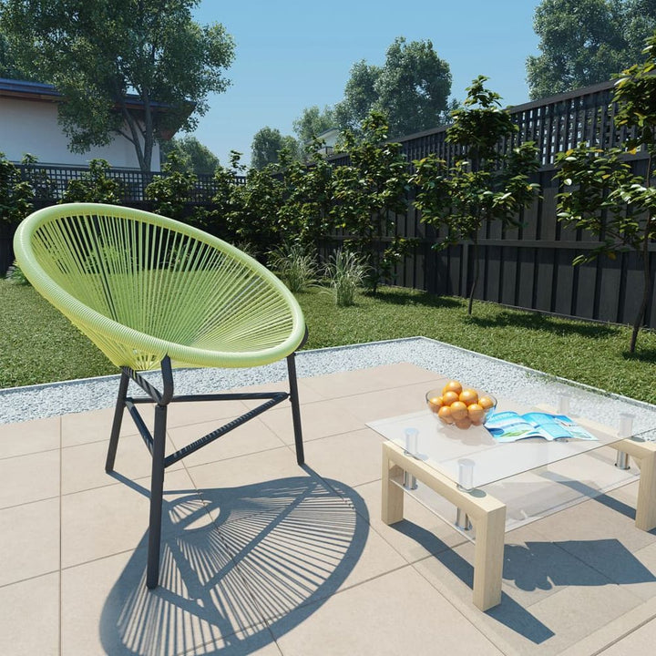 Gardenoon Chair Poly Rattan Grey