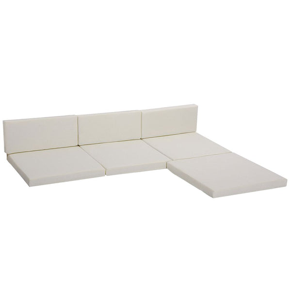 Cushion Pad Set for Rattan Furniture, Piece Garden,Cream