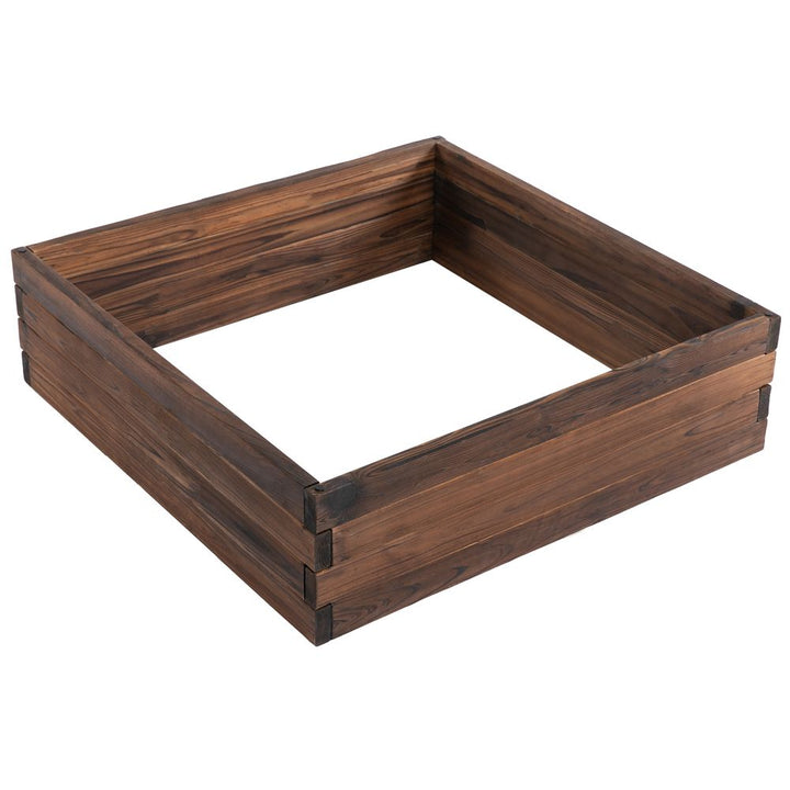 Wooden Raised Garden Bed Planter Grow Containers Pot .