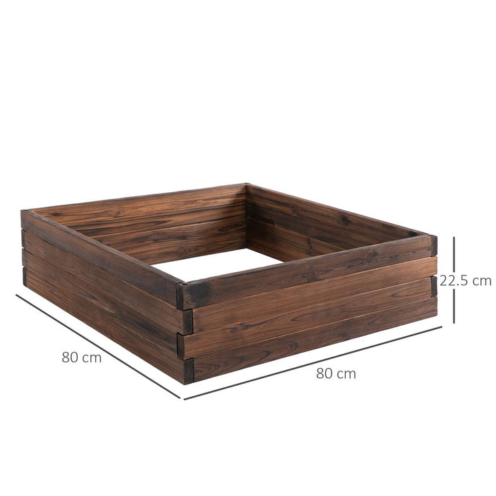 Wooden Raised Garden Bed Planter Grow Containers Pot .