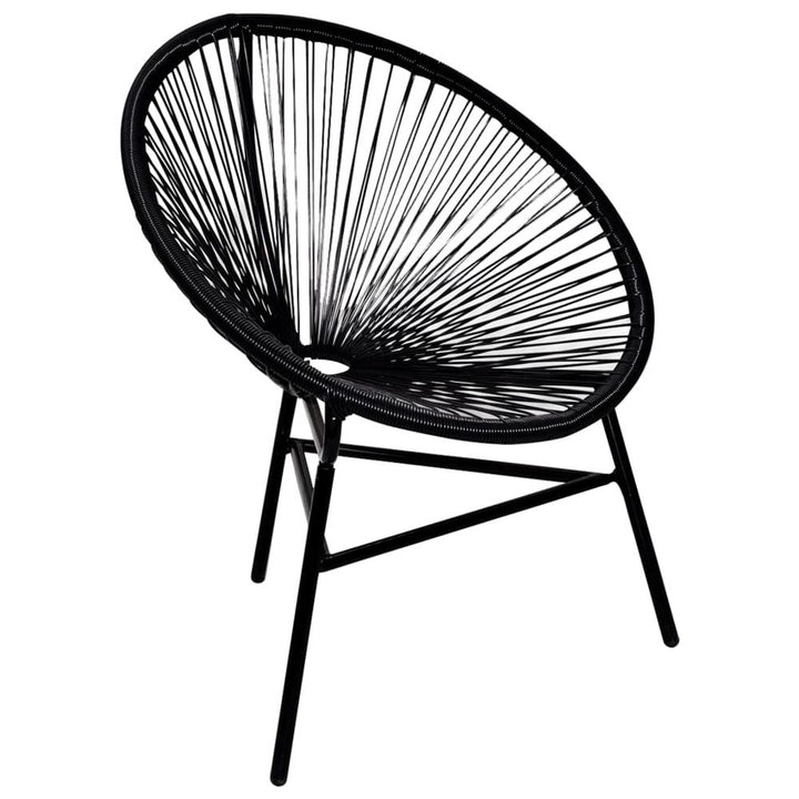 Gardenoon Chair Poly Rattan Grey