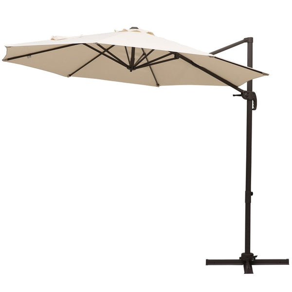 m Cantilever Aluminium Frame Outdoor Garden Parasol