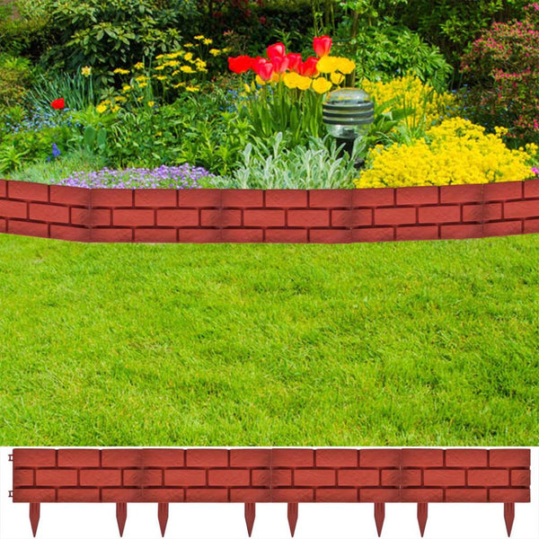 Lawn Divider with Brick Design 