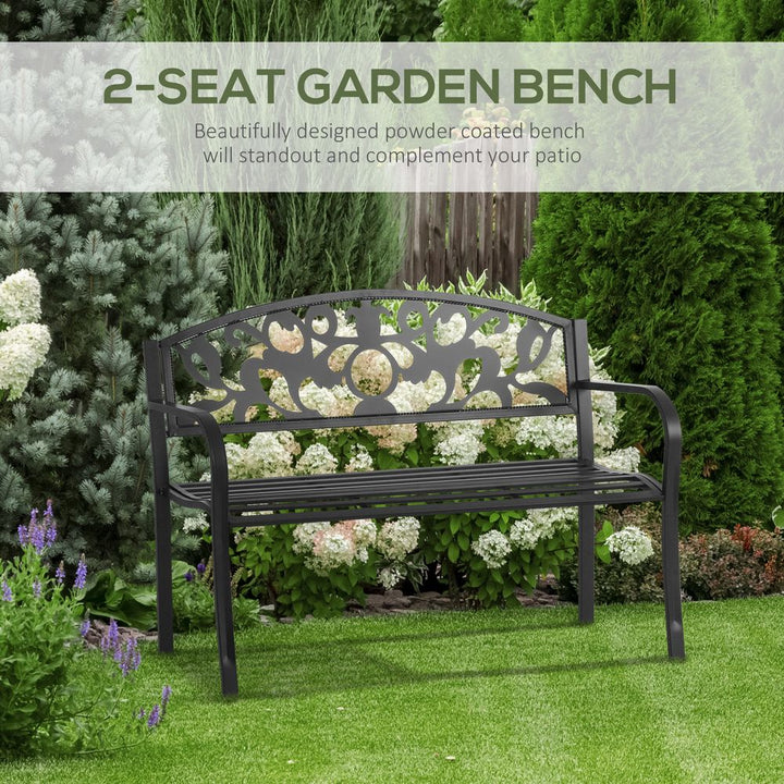 Outsunny Bench, -Black